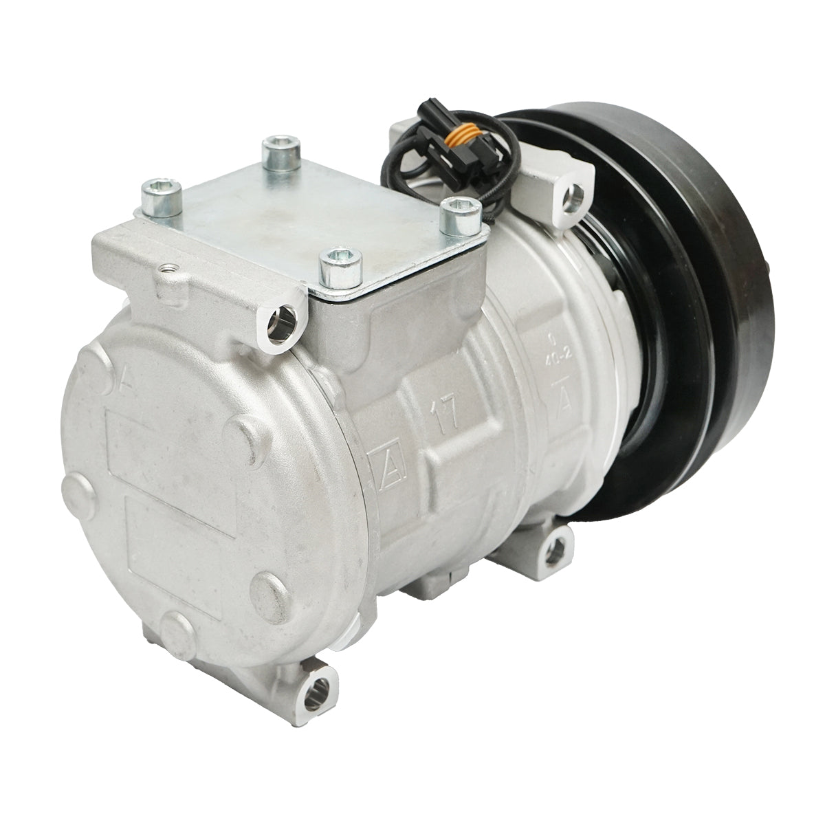 Compressore A/C 12V per John Deere codice OEM RE55422, SE501468, DCP99521 - immagine 3