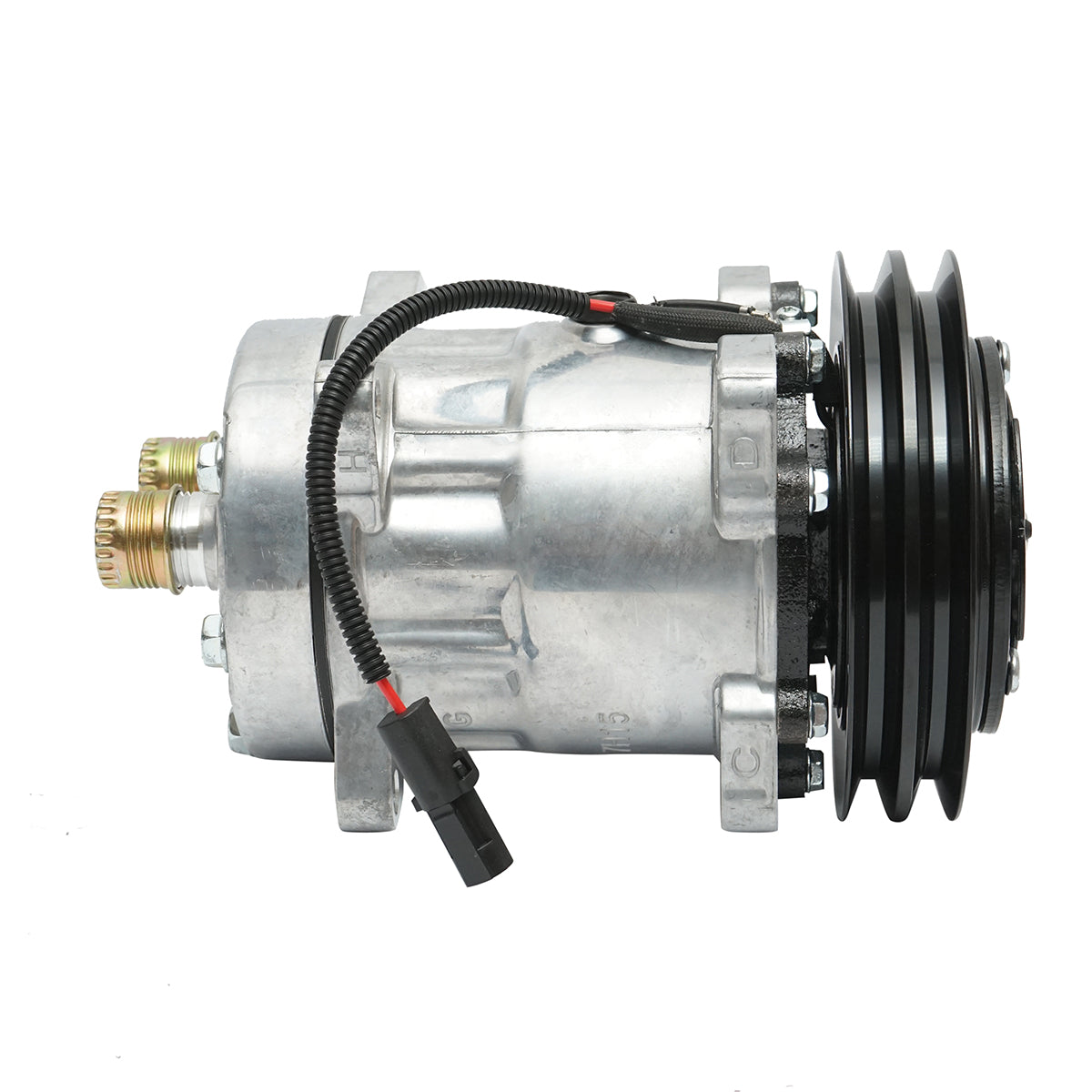 Compressore aria condizionata A/C per Case IH codice OEM 1977959C1, 1343925C1, 97204C1, 83934C91, 65202000, 1255750C91, 1255750C92 - immagine 3