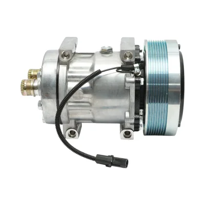 Compressore aria condizionata A/C per Case IH, New Holland codice OEM 86993463, 317008A2, 317008A3, 86992688, 87775469, 504078610 - immagine 2