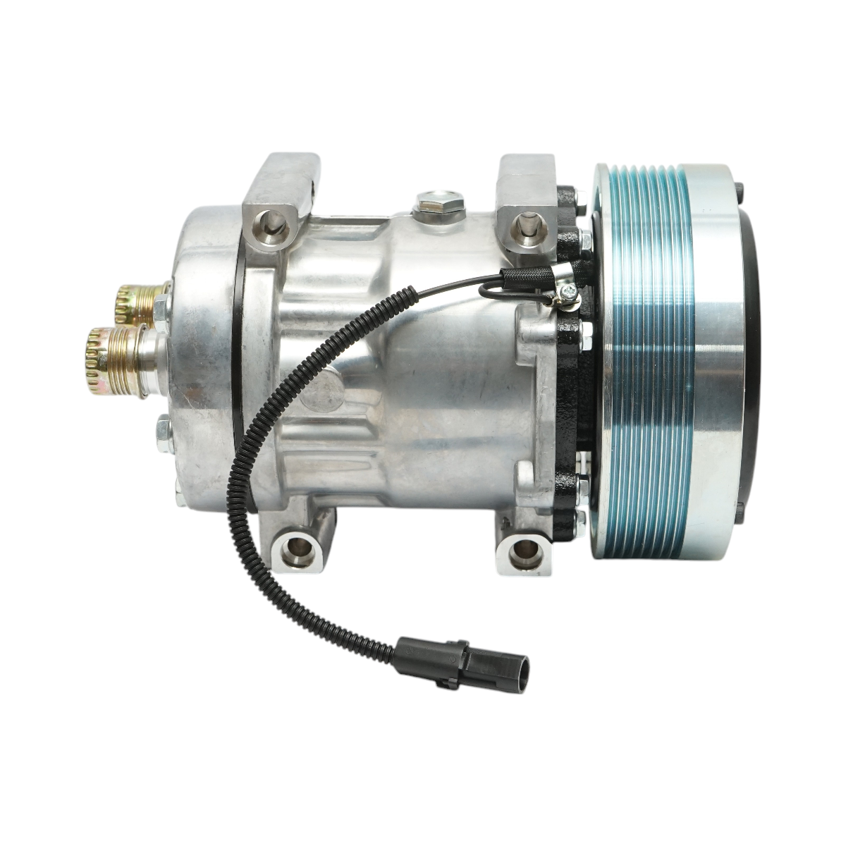 Compressore aria condizionata A/C per Case IH, New Holland codice OEM 86993463, 317008A2, 317008A3, 86992688, 87775469, 504078610 - immagine 2