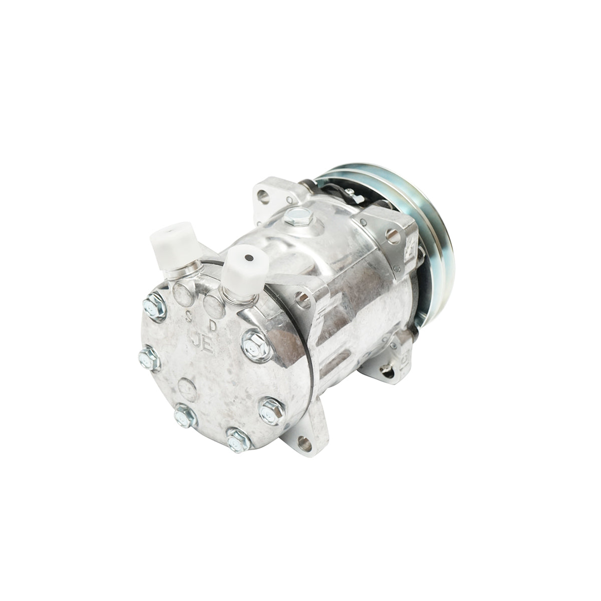 Compressore aria condizionata A/C per Deutz, JCB, codice OEM 123/04998, 997/04600, 0003269930, 16011376, 16045127, 47742400, 82011594 - immagine 5