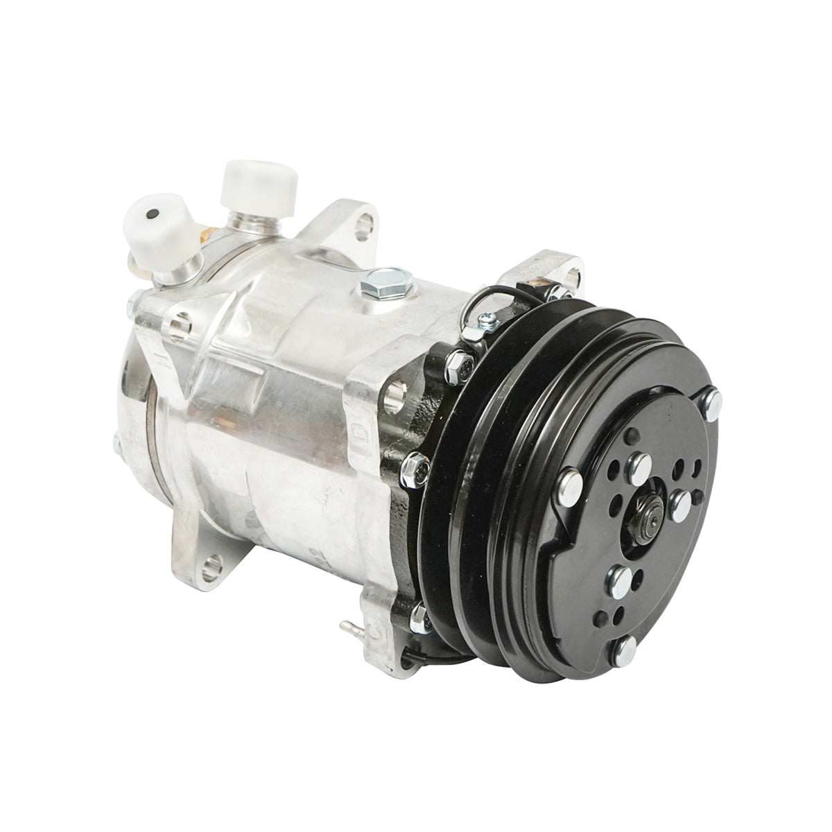 Compressore aria condizionata A/C per Deutz-Fahr, Same, Lamborghini codice OEM 000771984, 001013184, 0.010.1318.4, 0.007.7198.4 - immagine 3