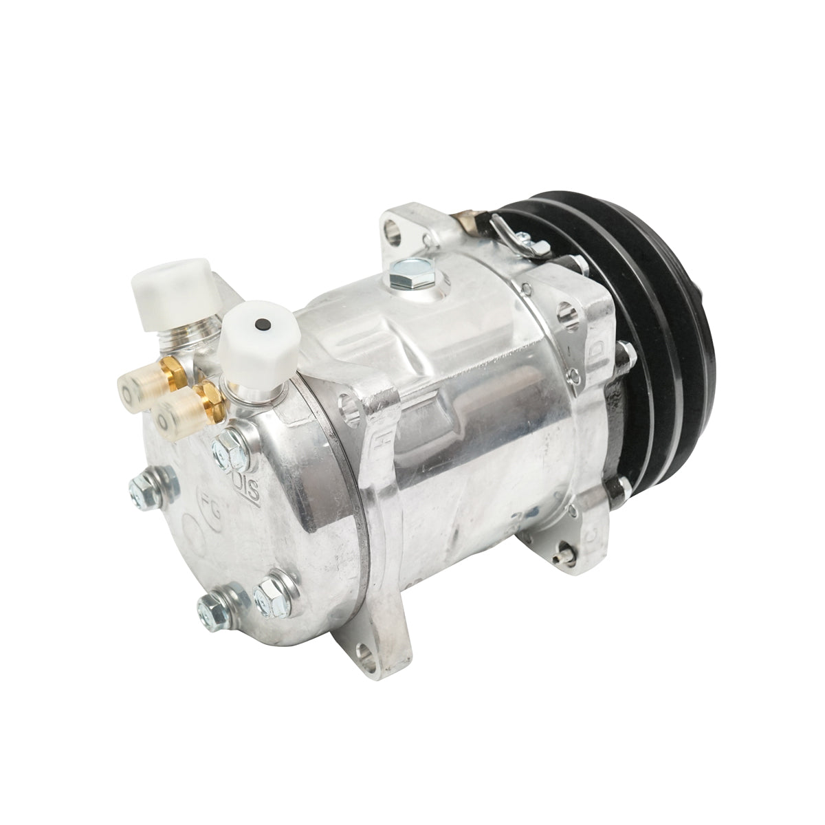 Compressore aria condizionata A/C per Deutz-Fahr, Same, Lamborghini codice OEM 000771984, 001013184, 0.010.1318.4, 0.007.7198.4 - immagine 4