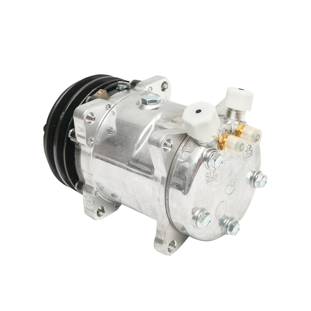 Compressore aria condizionata A/C per Deutz-Fahr, Same, Lamborghini codice OEM 000771984, 001013184, 0.010.1318.4, 0.007.7198.4 - immagine 2