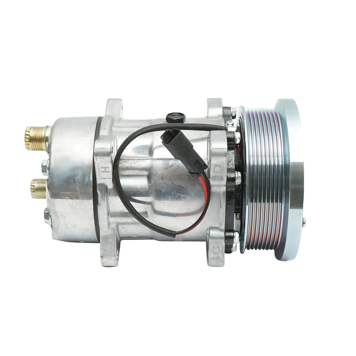 Compressore aria condizionata A/C per Fiat, Ford, New Holland codice OEM 9824775, 9824775 Breckner Germany - immagine 4