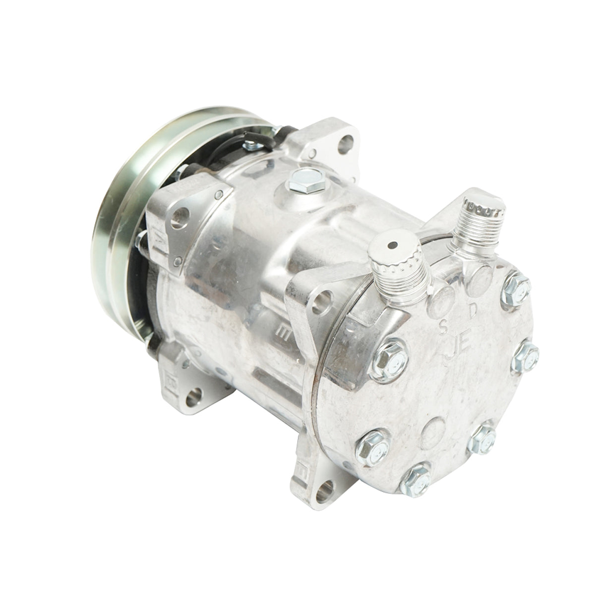 Compressore aria condizionata A/C per New Holland, JCB codice OEM 84011595, 477/42400 - immagine 5