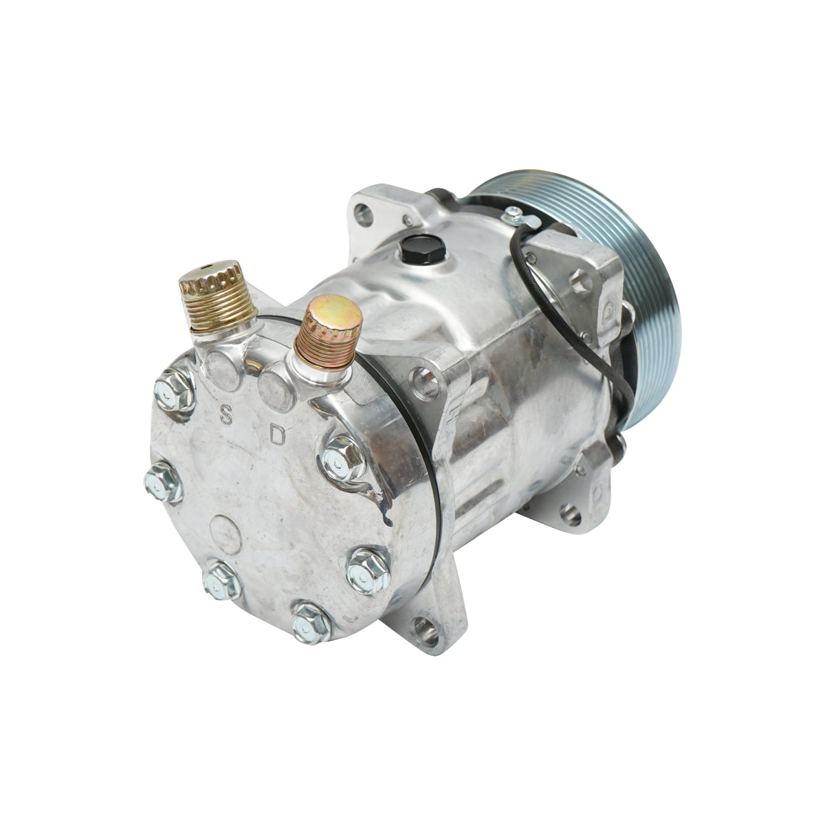 Compressore aria condizionata Mercedes Sprinter, Case IH, Fiat, Ford, New Holland codice OEM 82016158, 87709786, 82008689, 82002069, 81866263 - immagine 4