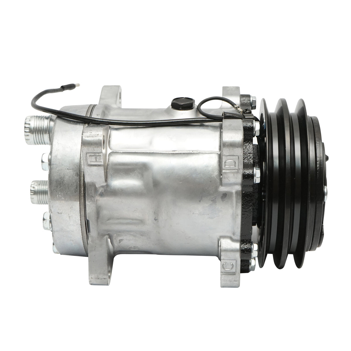 Compressore aria condizionata per JCB, New Holland, Case IH codice OEM 04437339/10, 04437339, 84018078, 9831429, 89831429, 060506146 - immagine 3
