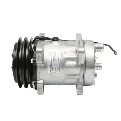 Compressore aria condizionata per JCB, New Holland, Case IH codice OEM 04437339/10, 04437339, 84018078, 9831429, 89831429, 060506146 - immagine 4