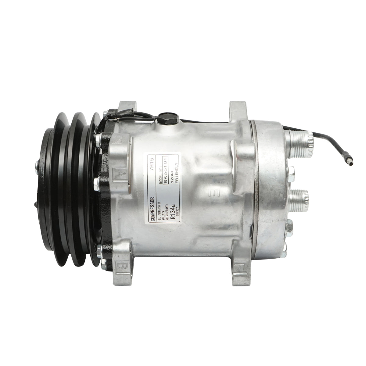 Compressore aria condizionata per JCB, New Holland, Case IH codice OEM 04437339/10, 04437339, 84018078, 9831429, 89831429, 060506146 - immagine 4