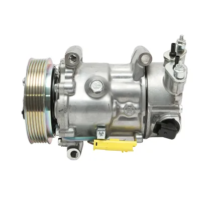 Compressore aria condizionata Peugeot, Citroen codice OEM 9651910980, 6453QJ, 6453QK, 6453WK, 6453WL, 6453ZZ, SD6C12 - immagine 2