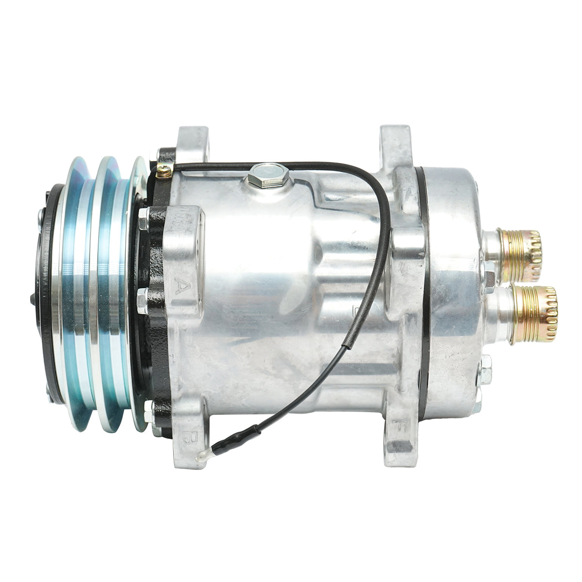 Compressore climatizzatore Ford, New Holland, Case IH codice OEM 80450805, 5176185, 5811103, 9704118, 89508380 - immagine 2
