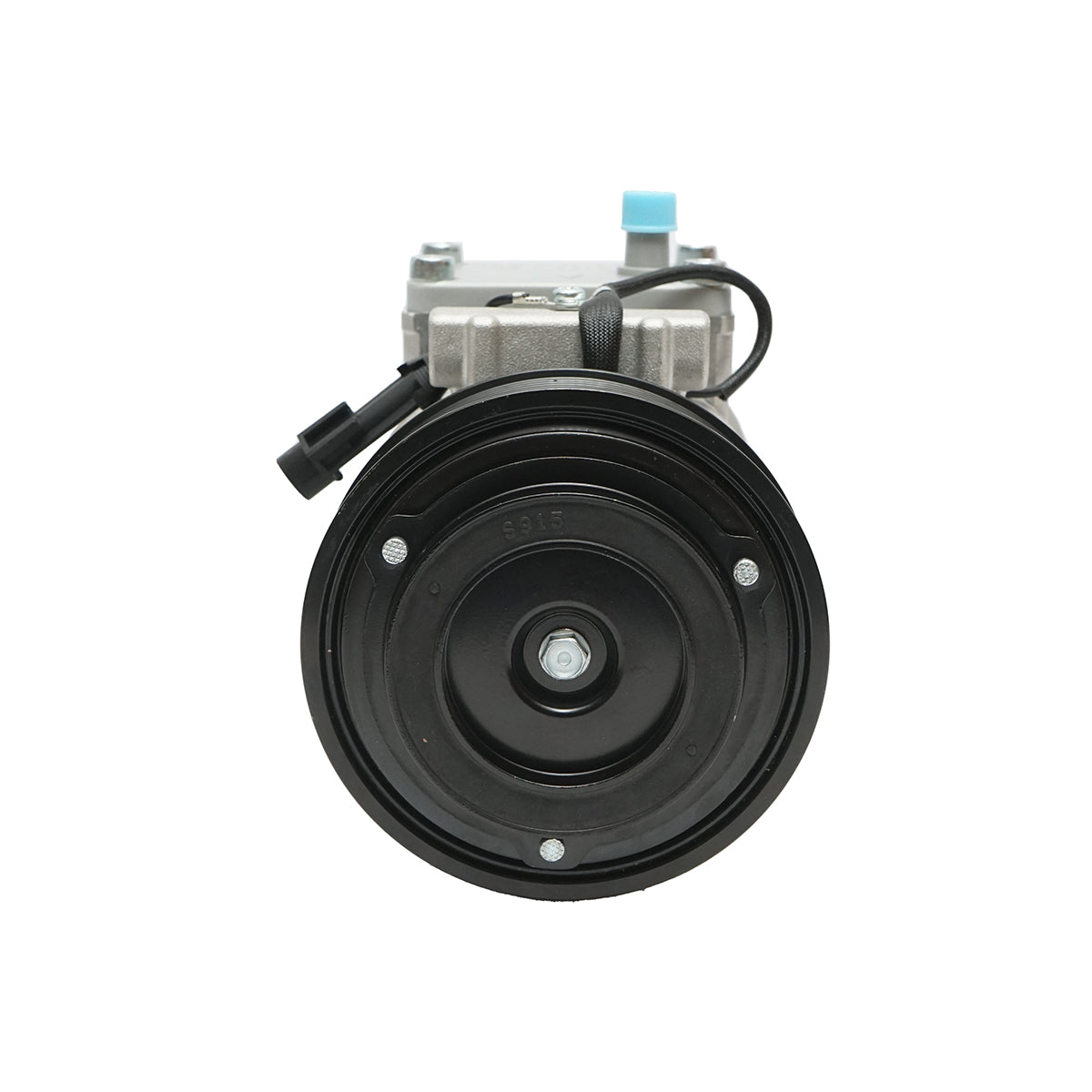 Compressore climatizzatore per John Deere codice OEM AL176858, AL176857, AL154203, AL155836, AL78779, RE203758, 12V - immagine 4