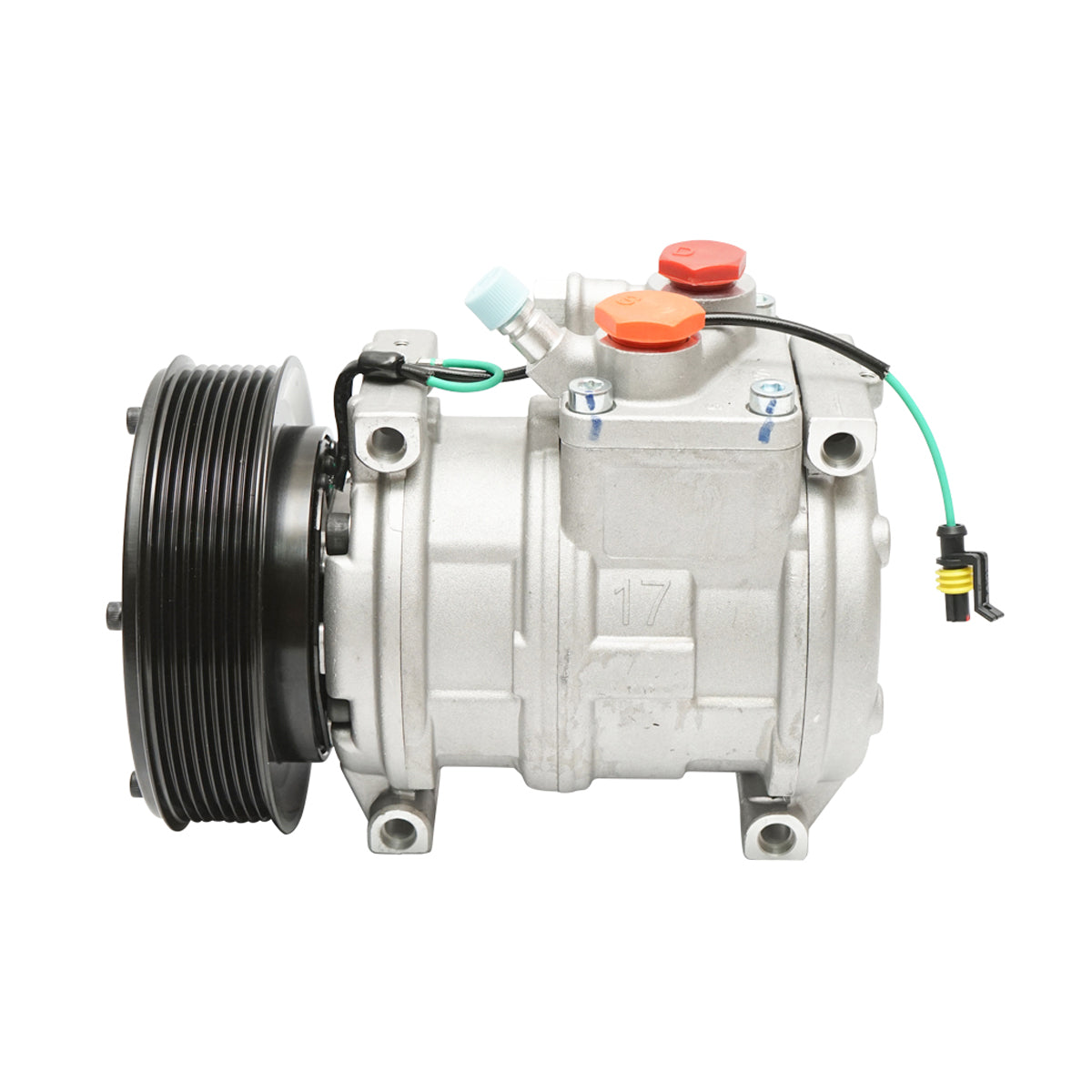 Compressore climatizzatore per John Deere codice OEM AT168543, AT172975, 447100-9794, ACP776000S, 8FK351106-641 - immagine 5