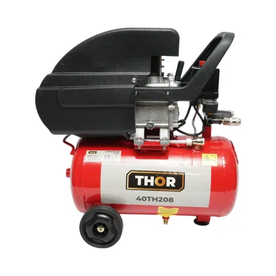 Compressore d'aria 24L, potenza motore 1,5KW/2HP, pressione massima 8 bar, volume aria aspirata 195L THOR - immagine 2