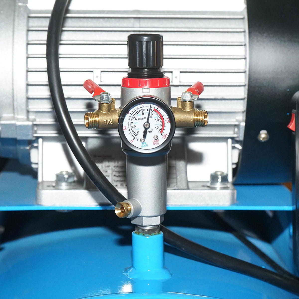 Compressore d'aria 380V, 270L potenza 4kW/5,5HP pressione massima 8 Bar, portata 600L/min Breckner Germany - immagine 6