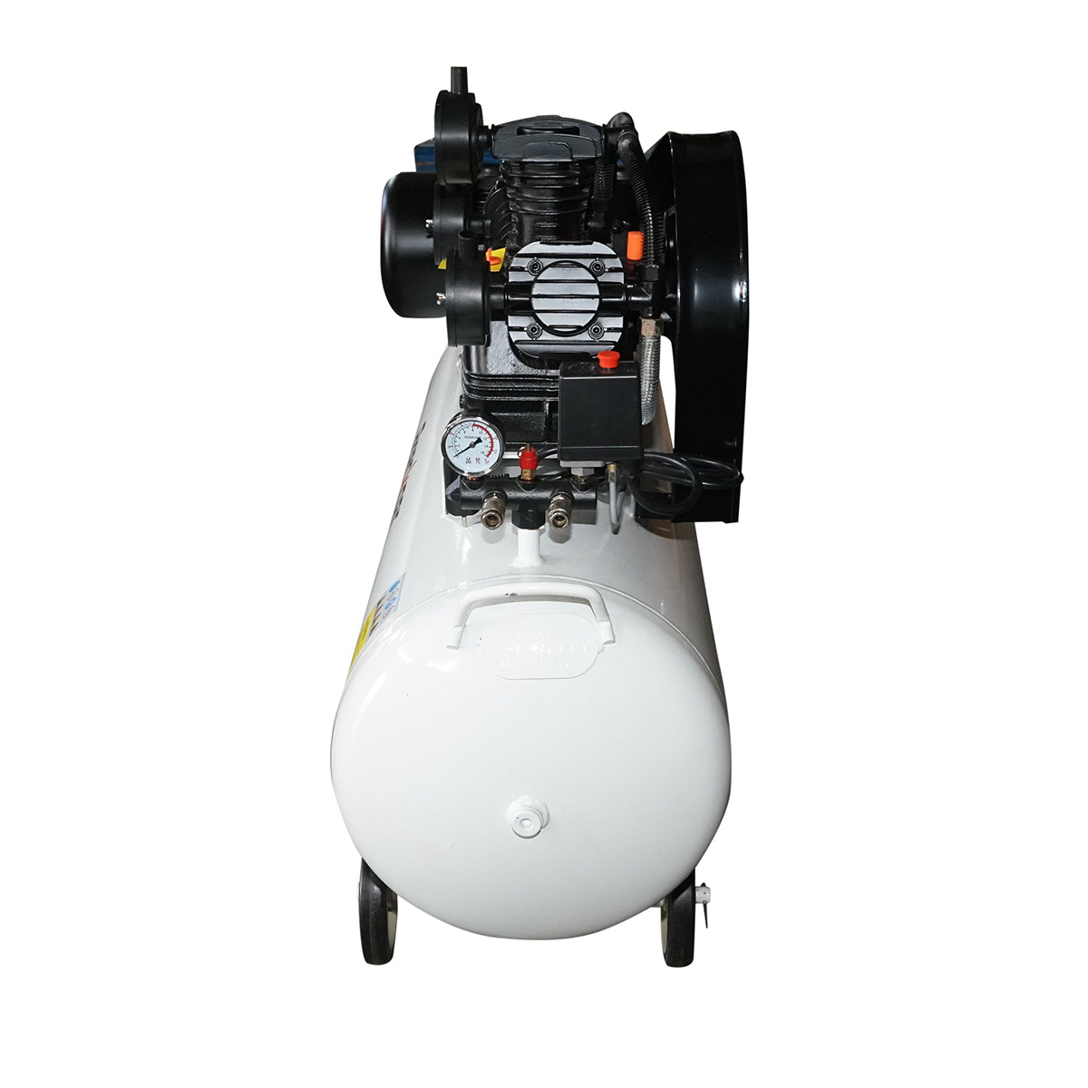 Compressore d'aria a cinghia da 200 litri, motore a 3 cilindri da 3 kW/4 CV, pressione massima 8 bar, volume di aspirazione aria 525 l/min Breckner Germany - immagine 4