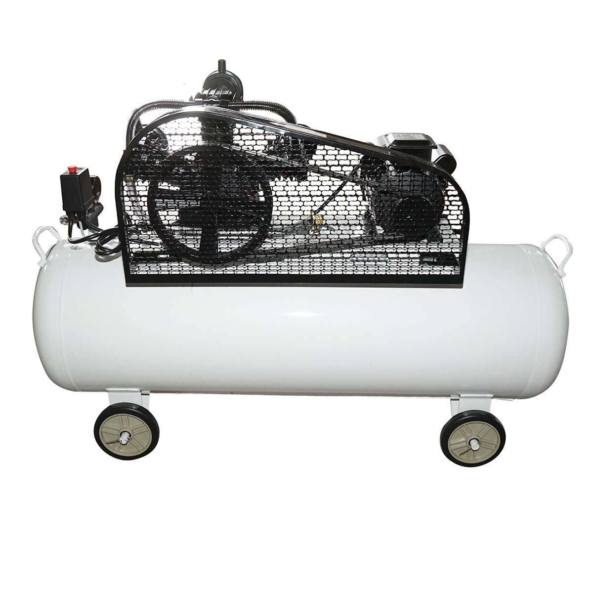 Compressore d'aria a cinghia da 200 litri, motore a 3 cilindri da 3 kW/4 CV, pressione massima 8 bar, volume di aspirazione aria 525 l/min Breckner Germany - immagine 3