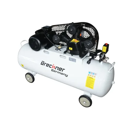 Compressore d'aria a cinghia da 200 litri, motore a 3 cilindri da 3 kW/4 CV, pressione massima 8 bar, volume di aspirazione aria 525 l/min Breckner Germany - immagine 2