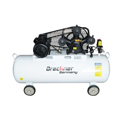 Compressore d'aria a cinghia da 200 litri, motore a 3 cilindri da 3 kW/4 CV, pressione massima 8 bar, volume di aspirazione aria 525 l/min Breckner Germany