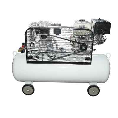 Compressore d'aria a cinghia da 200 litri, motore a benzina da 13 CV, pressione massima 8 bar, volume di aspirazione aria 600 l/min Breckner Germany - immagine 3