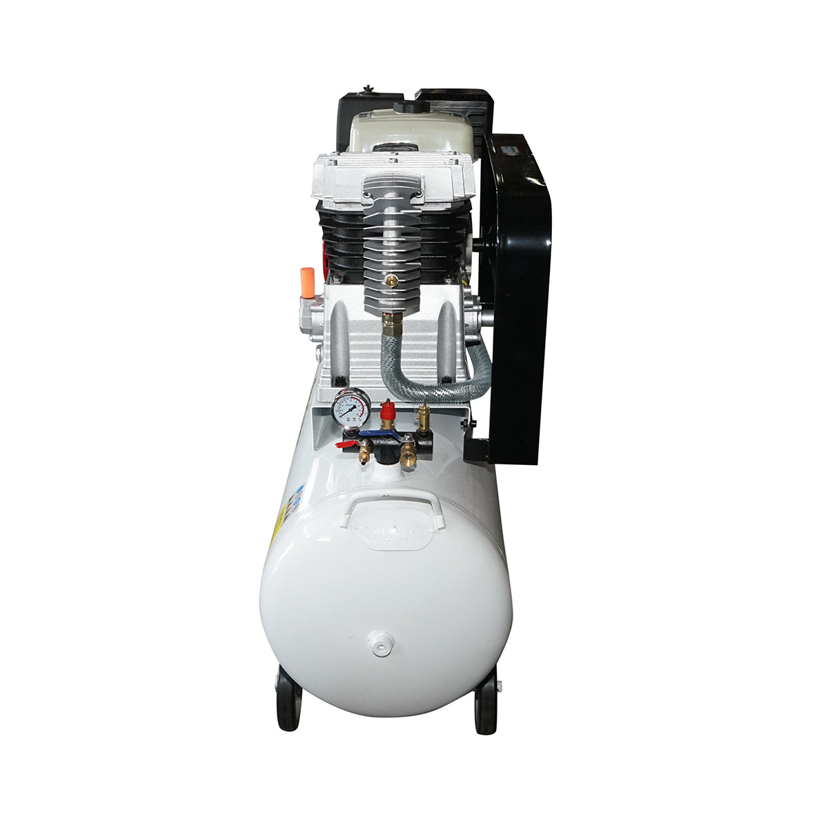 Compressore d'aria a cinghia da 200 litri, motore a benzina da 13 CV, pressione massima 8 bar, volume di aspirazione aria 600 l/min Breckner Germany - immagine 4