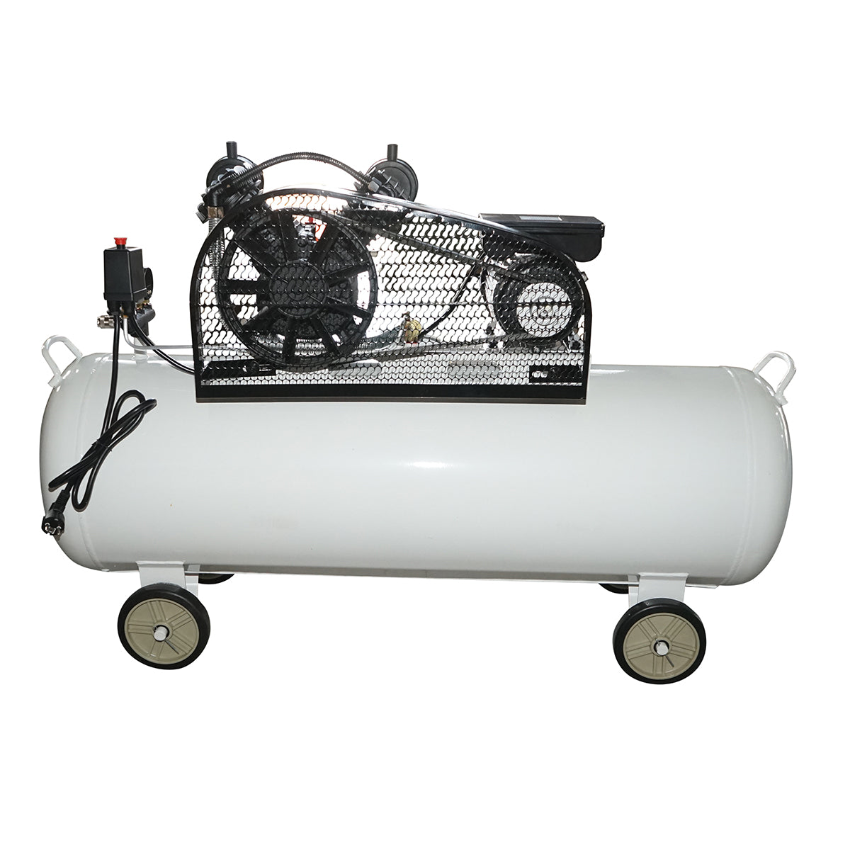 Compressore d'aria a cinghia da 200 litri, motore a V a 2 cilindri da 2,2 kW/3 CV, pressione massima 8 bar, volume di aspirazione dell'aria 325 l/min Breckner Germany - immagine 3