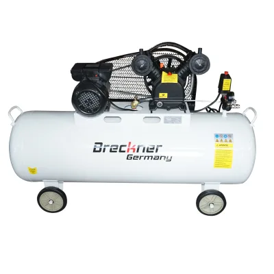 Compressore d'aria a cinghia da 200 litri, motore a V a 2 cilindri da 2,2 kW/3 CV, pressione massima 8 bar, volume di aspirazione dell'aria 325 l/min Breckner Germany