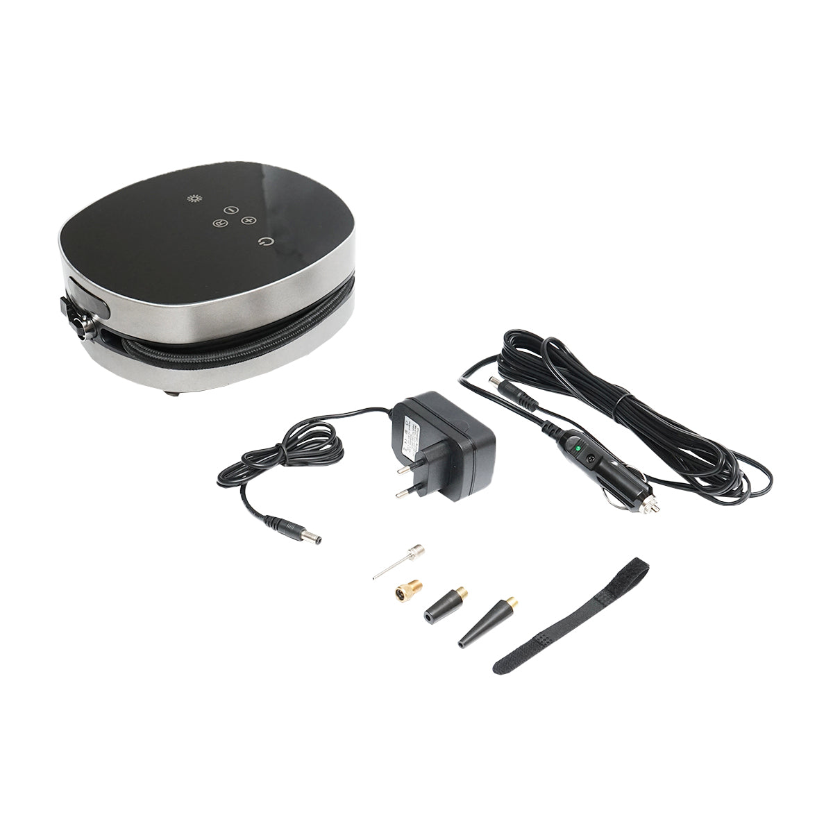 Compressore d'aria con touch screen, batteria da 2500 mAh, pressione massima 8,27 Bar, tensione di alimentazione 12,6 V/1 A, wireless Breckner Germany