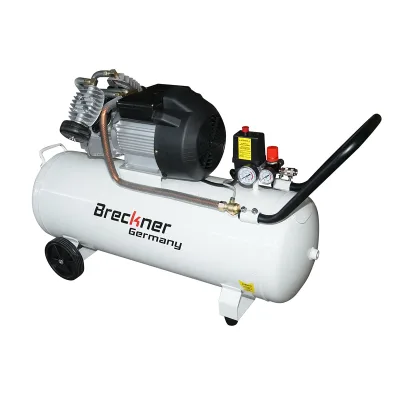 Compressore d'aria da 100 litri, motore a V a 2 cilindri 2,2 kW/3 CV, pressione massima 8 bar, volume d'aria aspirata 425 l/min Breckner Germany