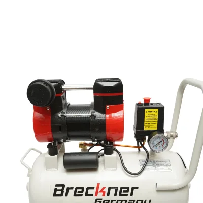 Compressore d'aria da 24 litri, motore a 2 cilindri da 1 kW/1,3 CV, pressione massima 8 bar, volume di aspirazione aria 130 l/min Breckner Germany - immagine 6