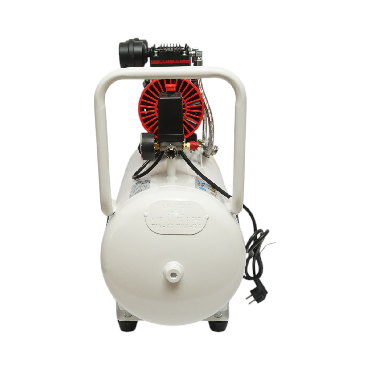 Compressore d'aria da 50 l, motore a 2 cilindri da 1,5 kW/2,1 CV, pressione massima 8 bar, volume d'aria aspirata 155 l/min Breckner Germany - immagine 5