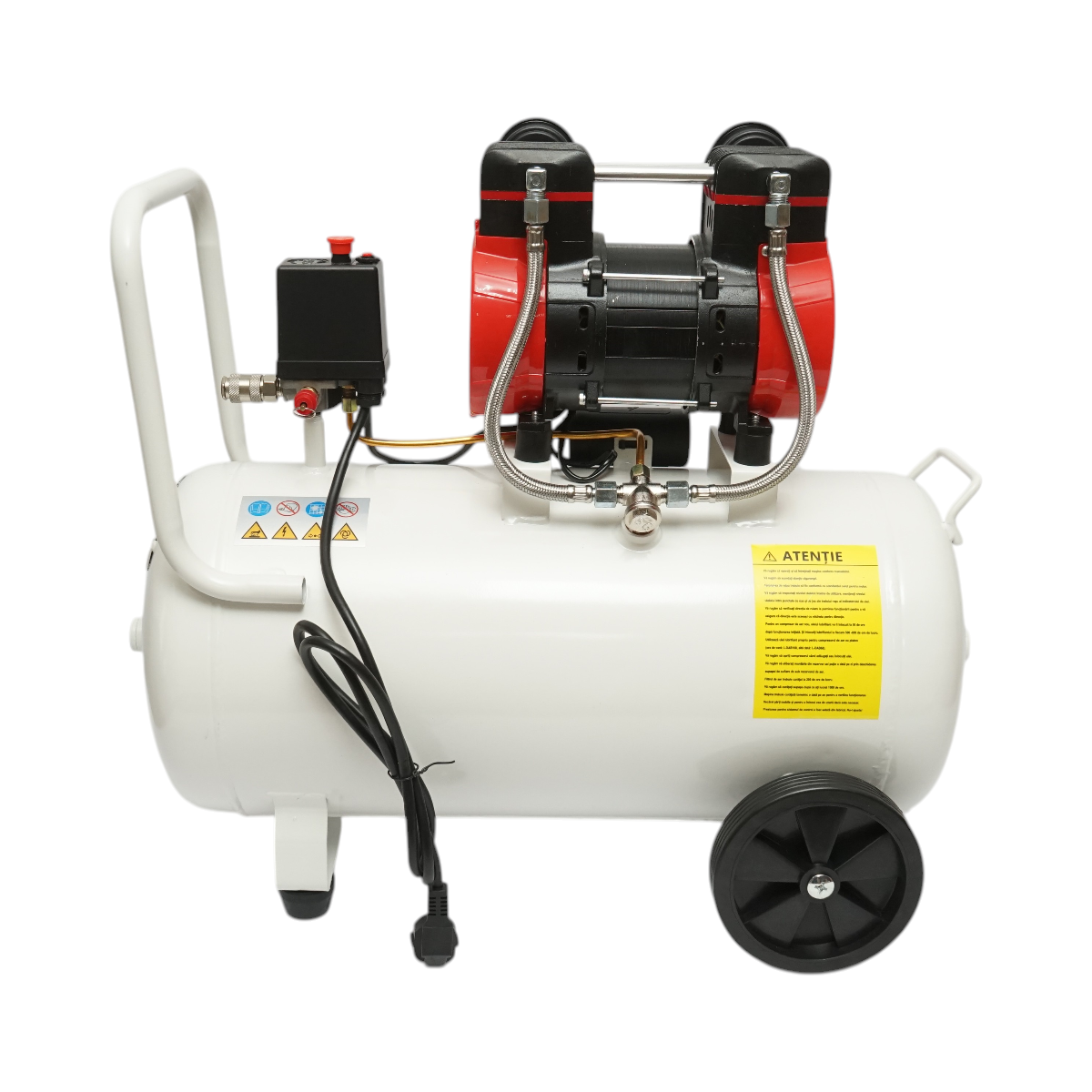 Compressore d'aria da 50 l, motore a 2 cilindri da 1,5 kW/2,1 CV, pressione massima 8 bar, volume d'aria aspirata 155 l/min Breckner Germany - immagine 3