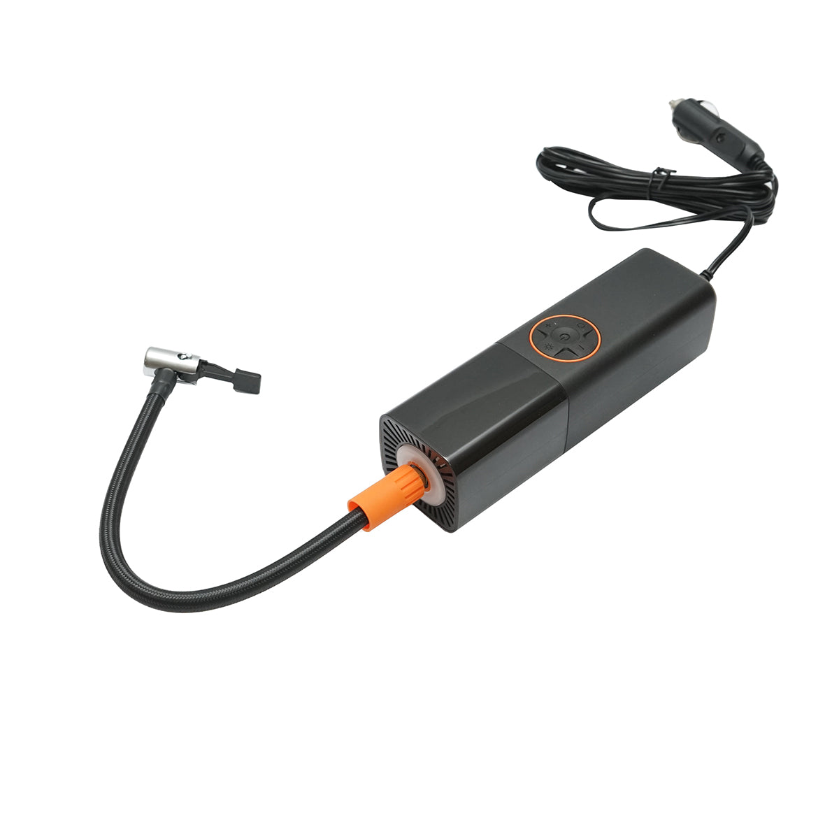 Compressore d'aria digitale portatile intelligente a LED 12V/70W, torcia a LED, funzione di spegnimento automatico, accessori inclusi - immagine 5