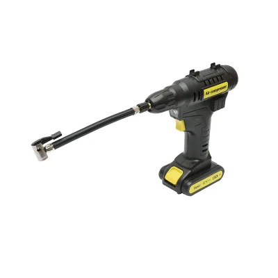 Compressore d'aria portatile digitale per auto 12V/120W, 150 PSI, illuminazione a LED, batteria agli ioni di litio da 2000 mAh Breckner Germany - immagine 3