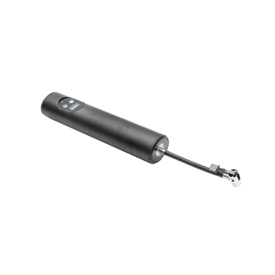 Compressore d'aria portatile nero 12,4V 6000Am batteria ricaricabile 250x56x47mm con accessori - immagine 4