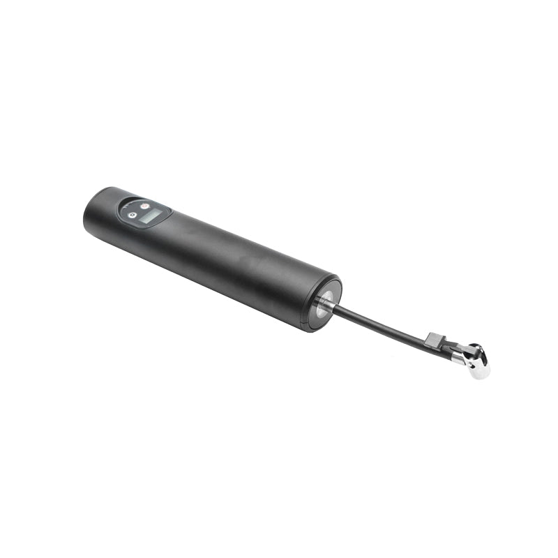 Compressore d'aria portatile nero 12,4V 6000Am batteria ricaricabile 250x56x47mm con accessori - immagine 4