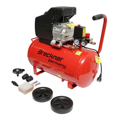 Compressore d'aria volume 50L potenza 1,5kW/2CP pressione massima 8 Bar, volume aria aspirata 184L Breckner Germany - immagine 2