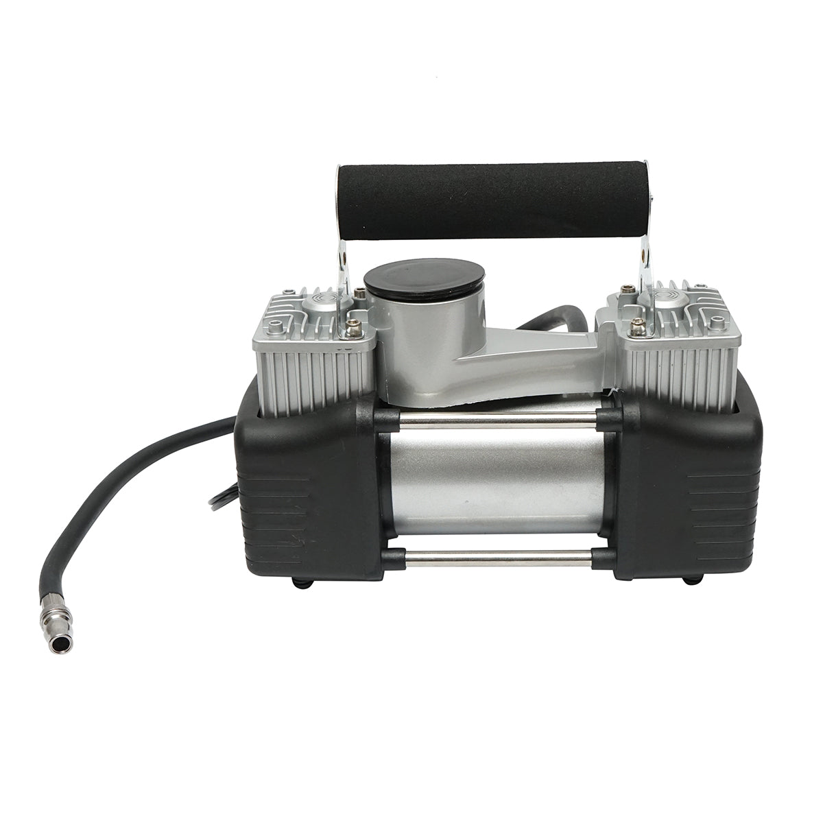 Compressore d’aria per gonfiaggio gomme 12V, 150 PSI, 85 l/min, 2 cilindri, cavo 3 m per presa accendisigari auto - immagine 3