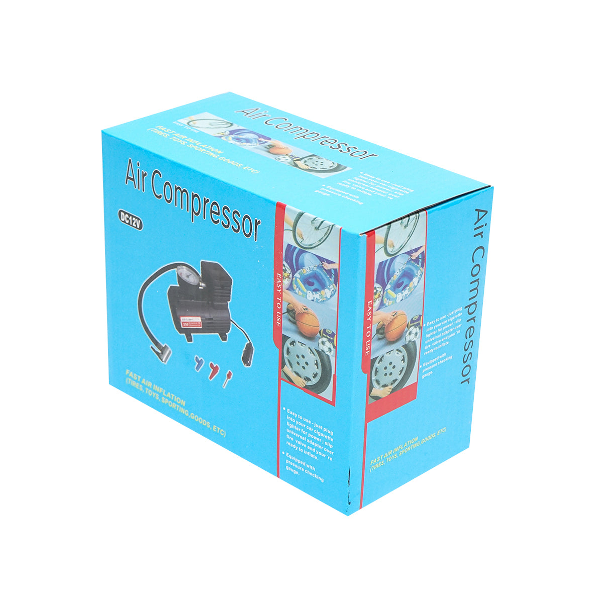 Compressore per auto 12V/10A, alimentato dalla presa accendisigari, pressione massima 18 Bar Breckner Germany - immagine 6