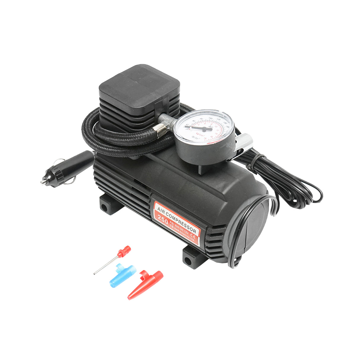 Compressore per auto 12V/10A, alimentato dalla presa accendisigari, pressione massima 18 Bar Breckner Germany - immagine 2
