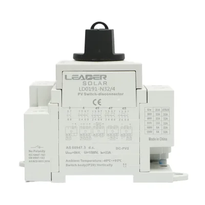 Comutatore di carico, interruttore on/off per sistemi fotovoltaici 4P, 32A, 1500kV Leader - immagine 3