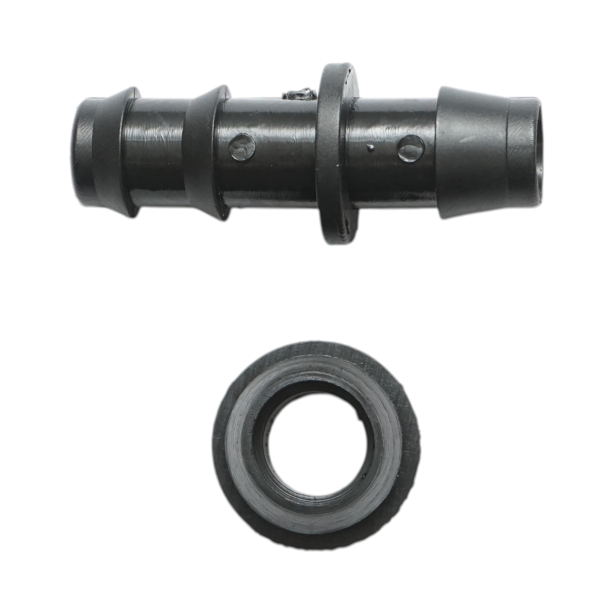 Connettore a nipplo uguale da 16x16 mm per tubi di irrigazione a goccia, per sistemi di irrigazione. - immagine 2