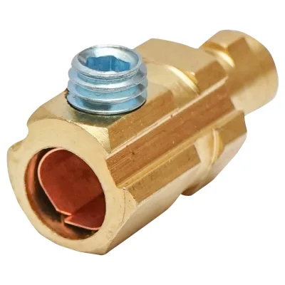 Connettore da 9 mm, DKJ10-25 per cavo di saldatura rosso Breckner Germany - immagine 2