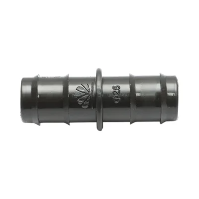 Connettore diritto per tubo di irrigazione a goccia 25x25 mm per sistemi di irrigazione