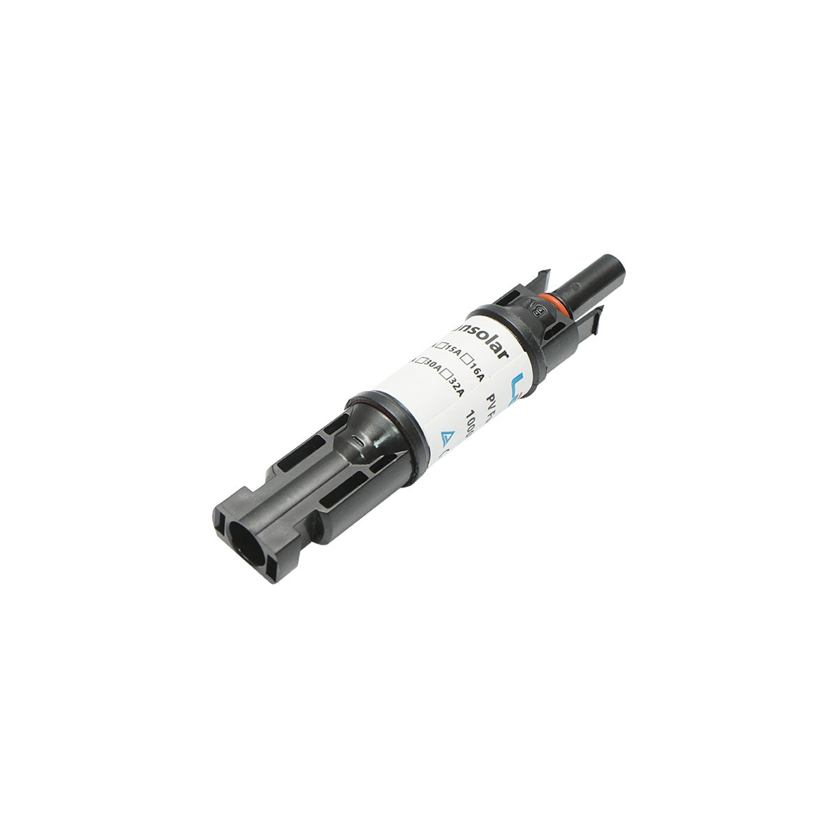 Connettore MC4 con fusibile 10x38mm, 20A, 1500V DC per impianti solari fotovoltaici IP67 Leader - immagine 4