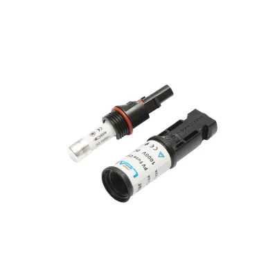 Connettore MC4 con fusibile 10x38mm, 20A, 1500V DC per impianti solari fotovoltaici IP67 Leader - immagine 6