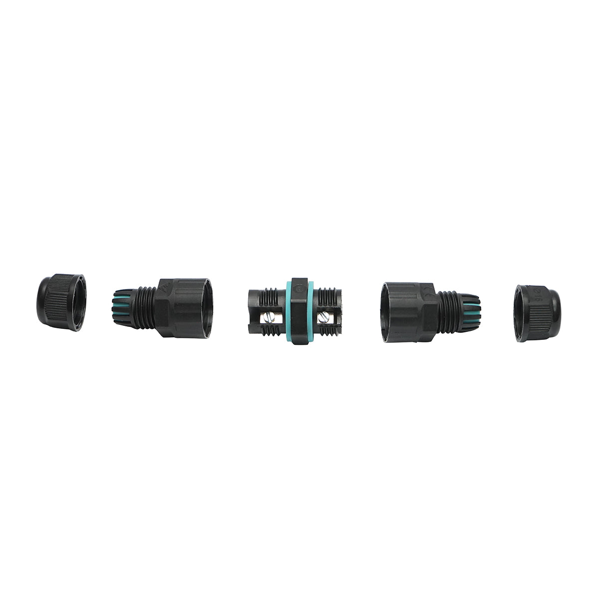 Connettore per cavo elettrico M16 250V 15A, 3 poli IP67 Leader - immagine 3