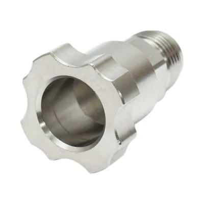 Connettore per pistola per verniciatura DeVilbiss M16x1,5mm in acciaio inossidabile - immagine 2