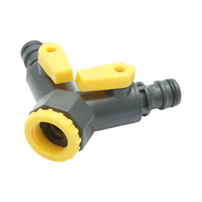 Connettore rapido a 2 vie per tubo da giardino Crownman 1/2-3/4 - immagine 5